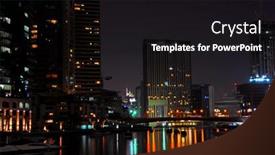 Presentation with dubai - Amazing theme having dubai city scape night scene backdrop and a black colored foreground