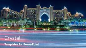  Presentation with dubai palm - PPT layouts with dubai-january-8-2015-atlantis background and a teal colored foreground