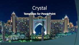  Presentation with dubai palm - Audience pleasing PPT layouts consisting of dubai-january-8-2015-atlantis backdrop and a navy blue colored foreground