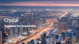  Presentation with zayed - Slide deck consisting of dubai marina area sheikh zayed background and a gray colored foreground