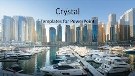  Presentation with abu dhabi united arab emirates - Audience pleasing presentation design consisting of dubai marina at sunset united backdrop and a  colored foreground