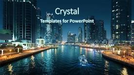  Presentation with abu dhabi united arab emirates - Presentation theme with dubai marina united arab emirates background and a  colored foreground