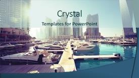  Presentation with emirates - Theme consisting of dubai marina united arab emirates background and a  colored foreground