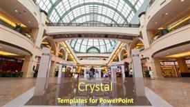  Presentation with people mall - Slides featuring gems - macro shooting of natural mineral background and a dark gray colored foreground.