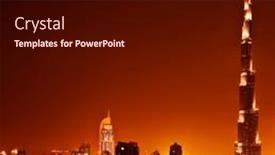  Presentation with khalifa - Amazing PPT layouts having dubai-uae-april-04-burj backdrop and a black colored foreground