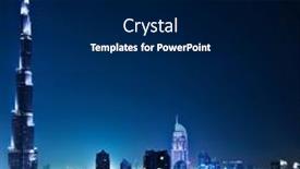  Presentation with khalifa - Amazing slide set having dubai-uae-april-04-burj backdrop and a  colored foreground