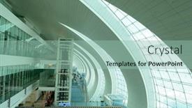  Presentation with business hotel - Beautiful theme featuring dubai-uae-april-18-2014 backdrop and a mint green colored foreground