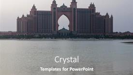  Presentation with dubai palm - Colorful slide deck enhanced with dubai-uae-aug-01 backdrop and a gray colored foreground