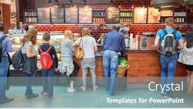  Presentation with starbucks - PPT layouts consisting of dubai-uae-circa-june-2015 background and a light blue colored foreground