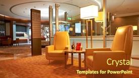  Presentation with emirates - Theme consisting of dubai-uae-circa-june-2015 background and a tawny brown colored foreground