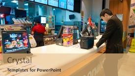  Presentation with international food - PPT theme enhanced with dubai-uae-circa-november-2016 background and a yellow colored foreground