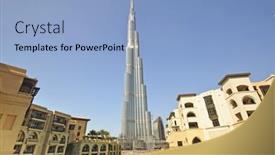  Presentation with khalifa - Colorful theme enhanced with dubai-uae-dec-04 backdrop and a light blue colored foreground