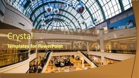  Presentation with emirates - Beautiful slide deck featuring dubai-uae-december-19-shoppers backdrop and a coral colored foreground