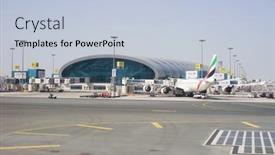  Presentation with movements - Theme enhanced with dubai-uae-february-13-emirates background and a lemonade colored foreground