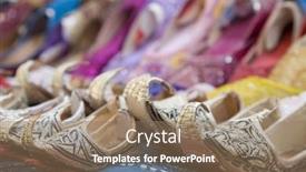  Presentation with dubai - Colorful PPT layouts enhanced with dubai-uae-genie-style-sandals backdrop and a coral colored foreground