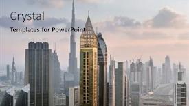  Presentation with khalifa - Cool new PPT theme with dubai-uae-jan-8-2017 backdrop and a light gray colored foreground