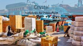  Presentation with emirates - Colorful theme enhanced with dubai-uae-january-31-2020 backdrop and a light blue colored foreground