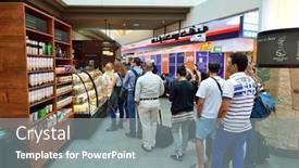  Presentation with starbucks - Presentation design enhanced with dubai-uae-june-23-2015 background and a gray colored foreground