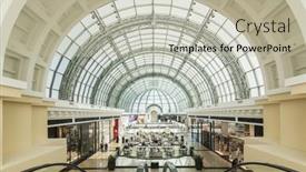  Presentation with glass ceiling - Cool new slide deck with dubai-uae-march-10 backdrop and a mint green colored foreground