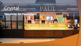  Presentation with french bakery - Presentation theme enhanced with dubai-uae-november-16-2015 background and a  colored foreground