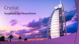  Presentation with november - Theme consisting of dubai-uae-november-27-burj background and a light blue colored foreground