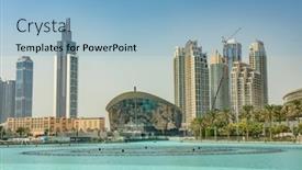  Presentation with opera - Cool new PPT theme with dubai-uae-october-11-2016 backdrop and a light blue colored foreground