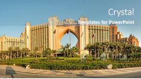  Presentation with dubai palm - Cool new PPT theme with dubai-uae-october-11-2016 backdrop and a teal colored foreground