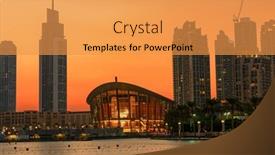  Presentation with opera - PPT theme with dubai-uae-october-13-2016 background and a  colored foreground