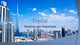  Presentation with khalifa - PPT layouts featuring dubai-uae-october-26-2011 background and a light blue colored foreground