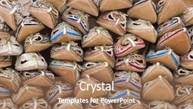  Presentation with dubai - Slides with dubai-uae-sandals-made background and a coral colored foreground