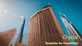  Presentation with khalifa - Beautiful PPT theme featuring dubai-united-arab-emirates-jan backdrop and a  colored foreground