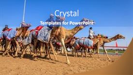  Presentation with emirates - Colorful PPT theme enhanced with dubai-united-arab-emirates-march backdrop and a  colored foreground