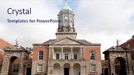  Presentation with dublin - Slides enhanced with  background and a  colored foreground