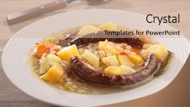  Presentation with dublin - Presentation design featuring  background and a  colored foreground