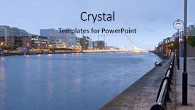  Presentation with dublin - Amazing slides having dublin ireland samuel beckett bridge and river liffey backdrop and a light blue colored foreground