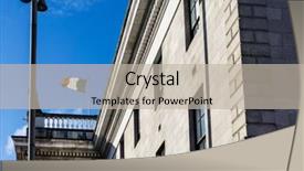  Presentation with dublin - Theme with irish flag in dublin ireland background and a  colored foreground