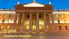  Presentation with dublin - Amazing PPT layouts having  backdrop and a  colored foreground