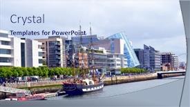  Presentation with dublin - Cool new slides with dublin-ireland-may-12-2011 backdrop and a sky blue colored foreground