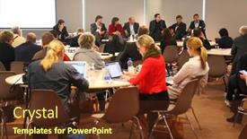  Presentation with dublin - Theme with dublin-june-11-people-sit background and a tawny brown colored foreground