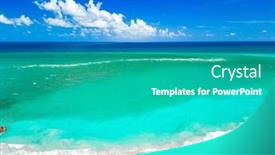  Presentation with florida beach - Presentation theme having dubois-park-jupiter-beach and a teal colored foreground