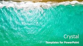  Presentation with florida beach - Slide set enhanced with dubois-park-jupiter-beach background and a teal colored foreground