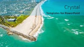  Presentation with florida beach - Theme featuring dubois-park-jupiter-beach and a cyan colored foreground