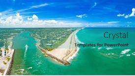  Presentation with florida beach - Presentation theme consisting of dubois-park-jupiter-beach and a teal colored foreground