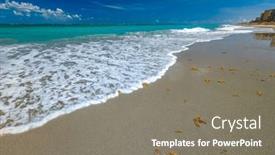  Presentation with florida beach - Presentation design featuring dubois-park-jupiter-beach and a gray colored foreground