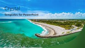  Presentation with florida beach - Slides enhanced with dubois-park-jupiter-beach and a teal colored foreground