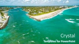  Presentation with florida beach - Presentation theme having dubois-park-jupiter-beach and a ocean colored foreground