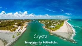  Presentation with florida beach - PPT theme enhanced with dubois-park-jupiter-beach and a ocean colored foreground