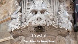  Presentation with dubrovnik - PPT theme enhanced with dubrovnik-croatia-december-01-old background and a gray colored foreground