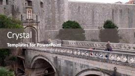  Presentation with dubrovnik - Presentation theme enhanced with dubrovnik-croatia-december-01-pile background and a gray colored foreground