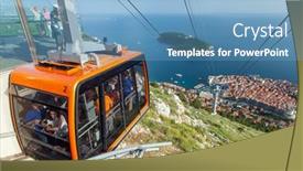  Presentation with dubrovnik - Presentation theme featuring dubrovnik-croatia-may-26-2014 background and a teal colored foreground